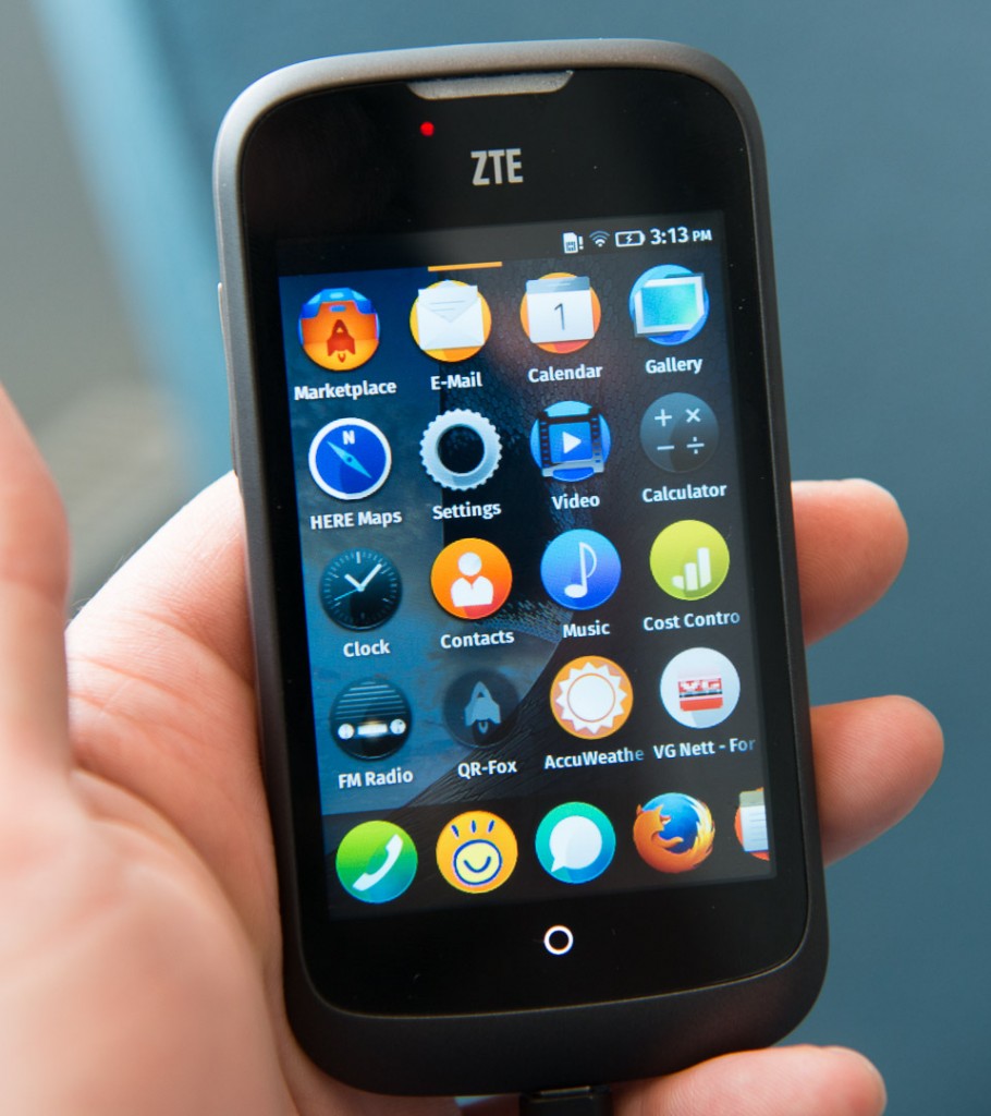 Firefox OS hovedmeny