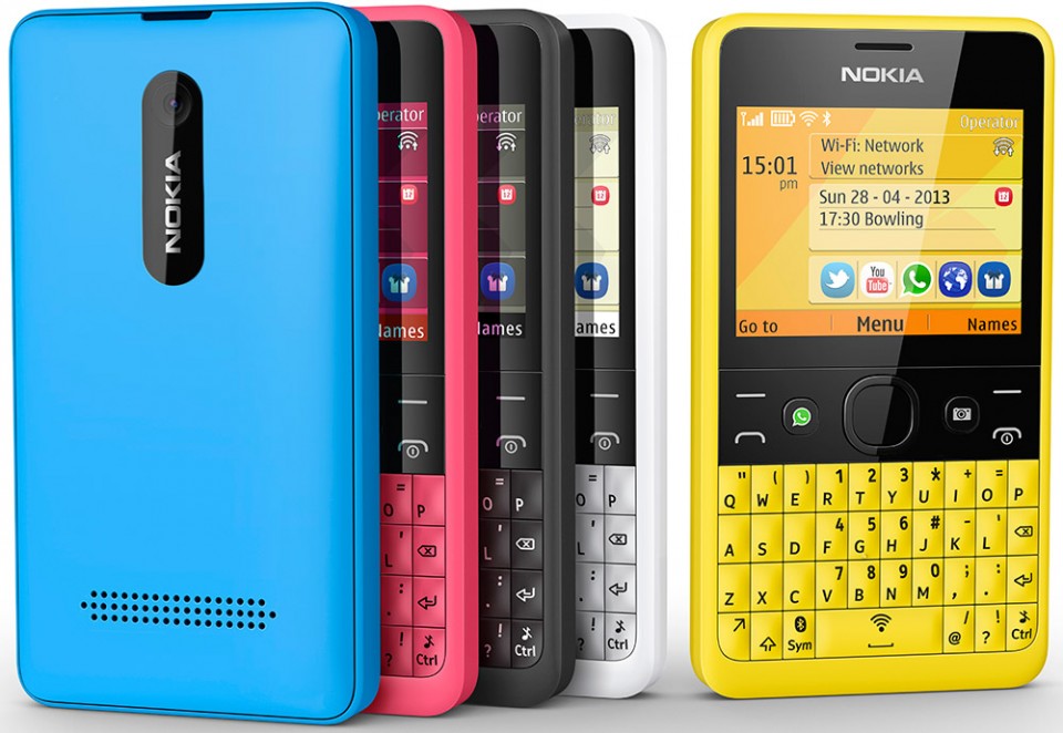 Nokia Asha 210 single SIM modellen