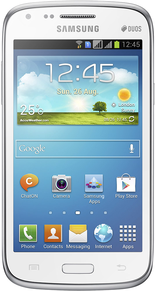 Samsung Galaxy Core hvit utgave