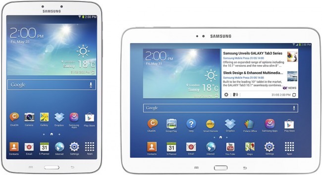 Samsung Galaxy Tab 8 og Galaxy Tab 10.1