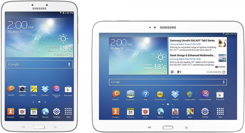 Samsung Galaxy Tab 8 og Galaxy Tab 10.1