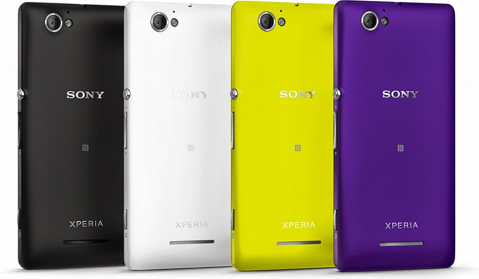 Sony Xperia M fargeutvalg