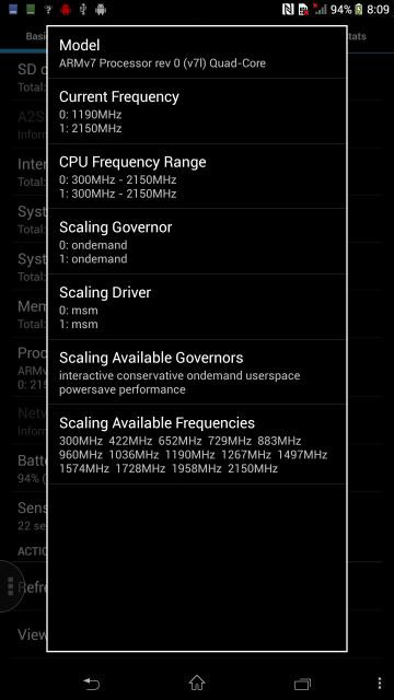 Sony Xperia Z Ultra skjermdump