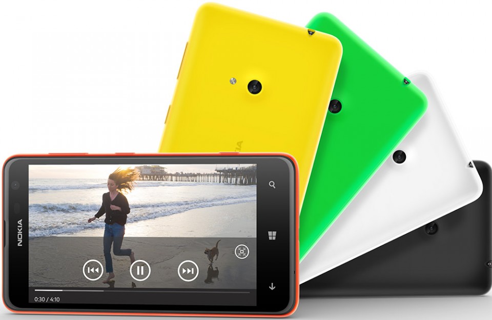 Nokia Lumia 625 farger